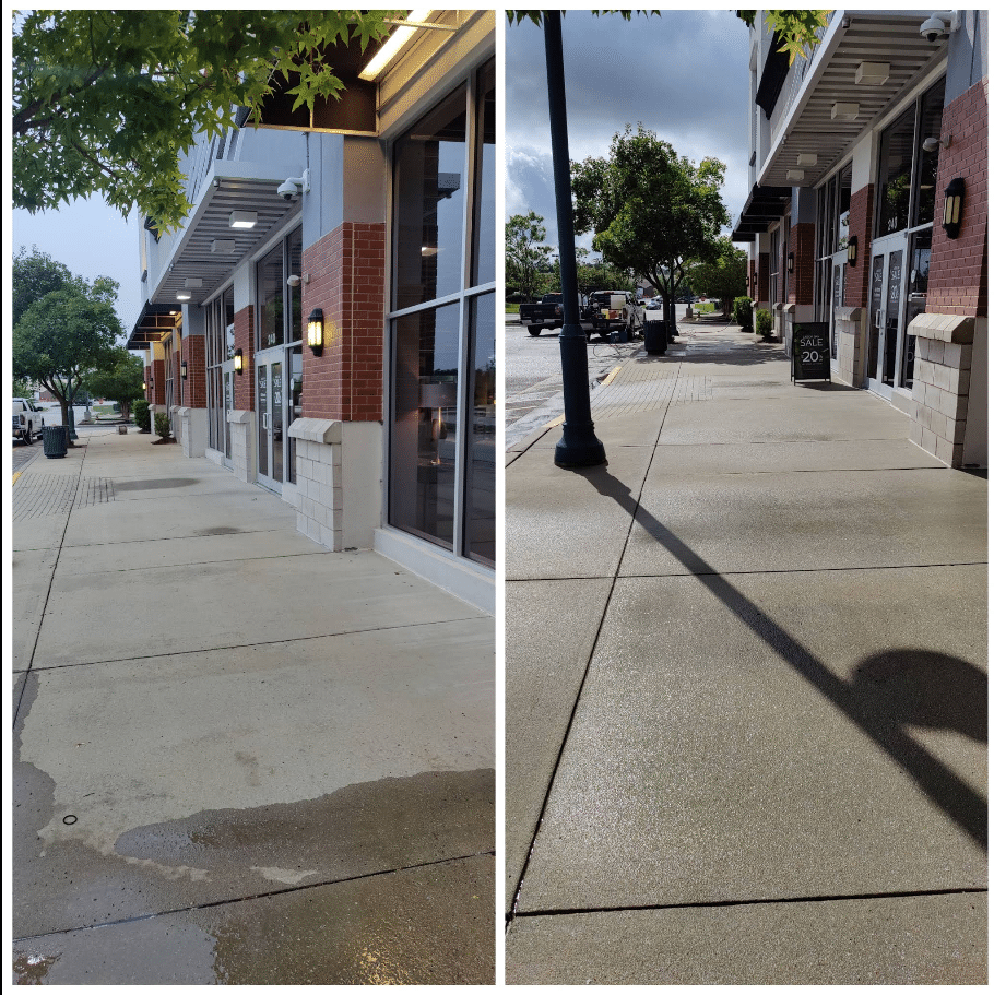 commercial concrete pressure washing
